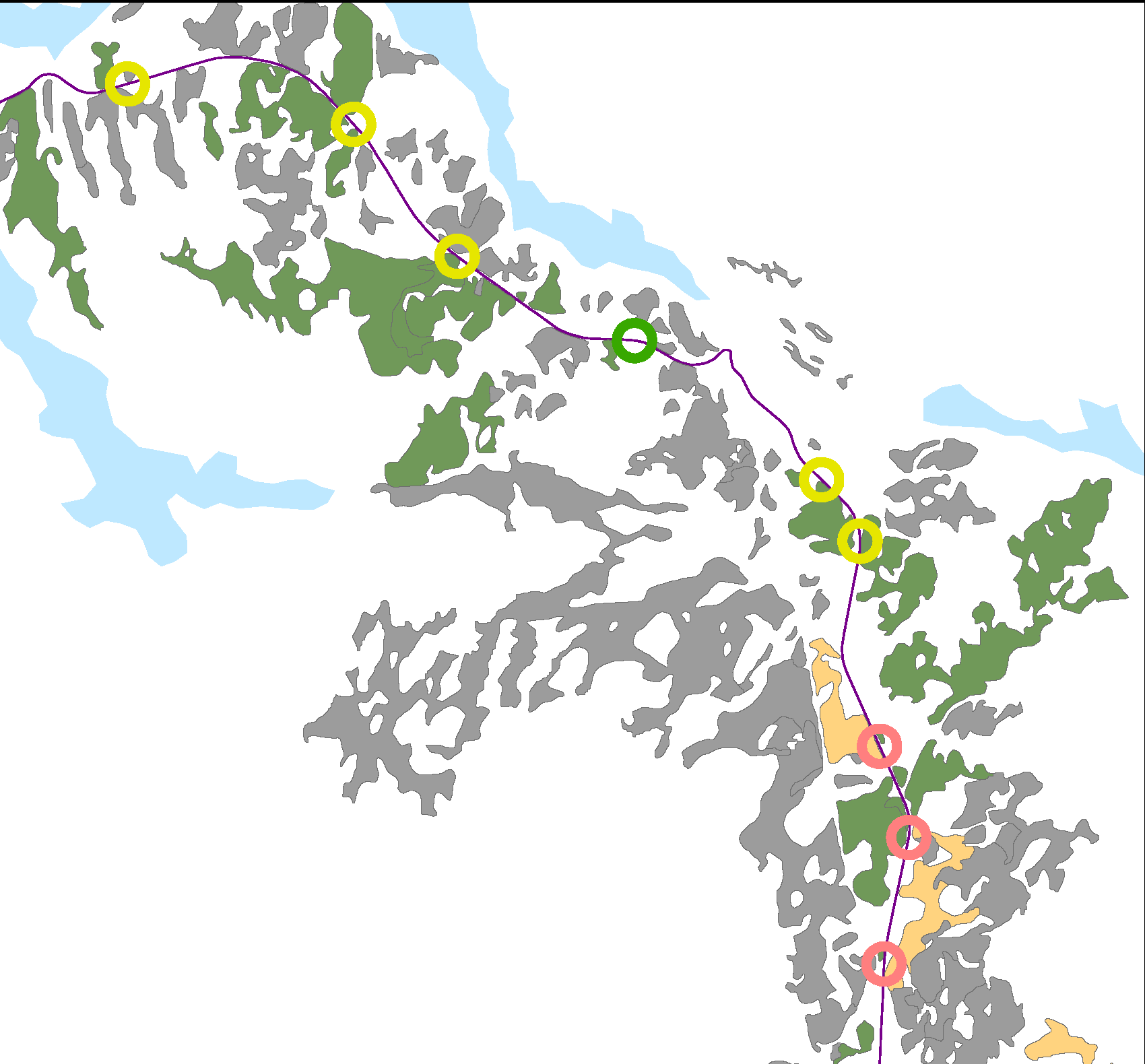 Sample Mapping 2 - Watercourse Intersection Only