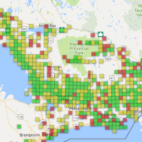 Blandings turtle range ON